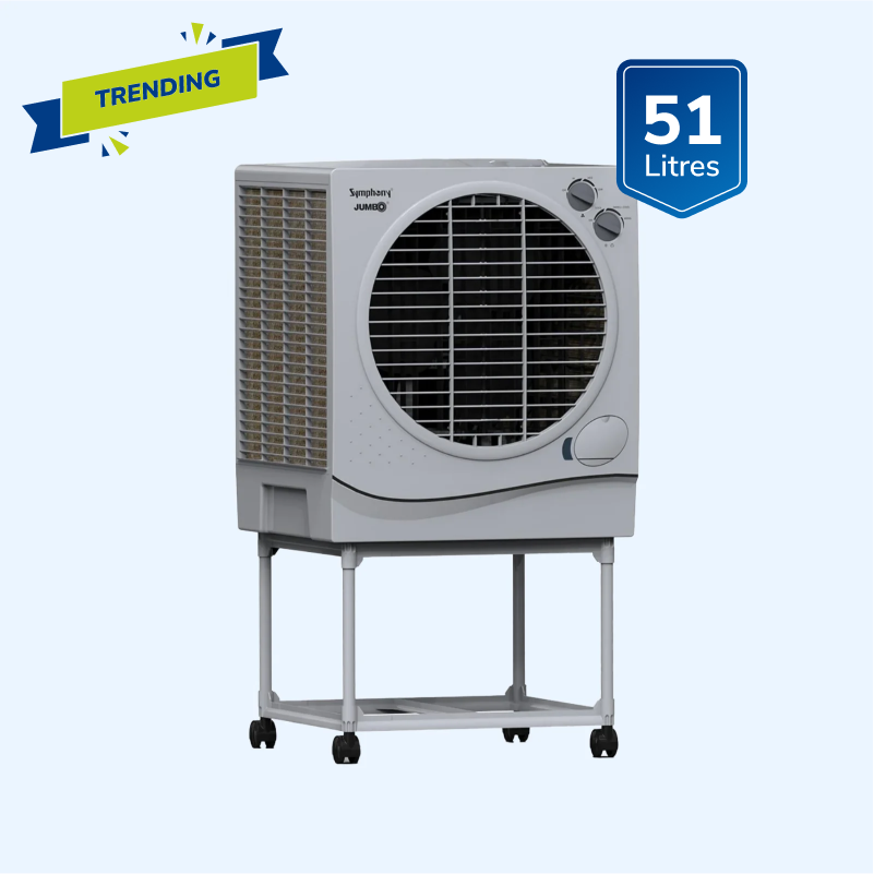 Jumbo 51 Room Desert Air Cooler 51-litres with Trolley