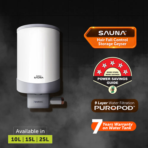 SAUNA Hair Fall Control Storage Geyser