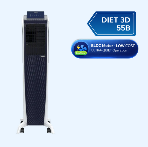 Diet 3D 55B | BLDC Tower Air Cooler | Magnetic Remote | Pop-up Touchscreen