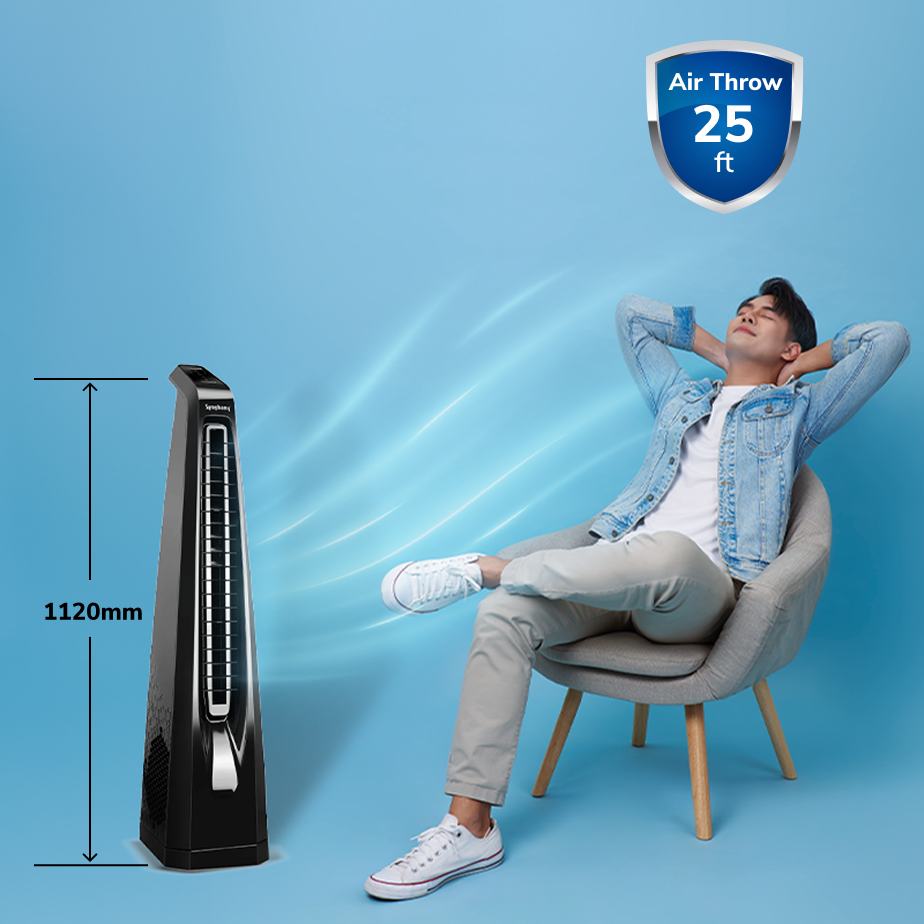 Surround - B Low Noise Bladeless Tower Fan powered by BLDC