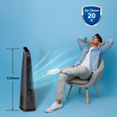 Surround-i Bladeless Tower Fan with Remote Control Grey