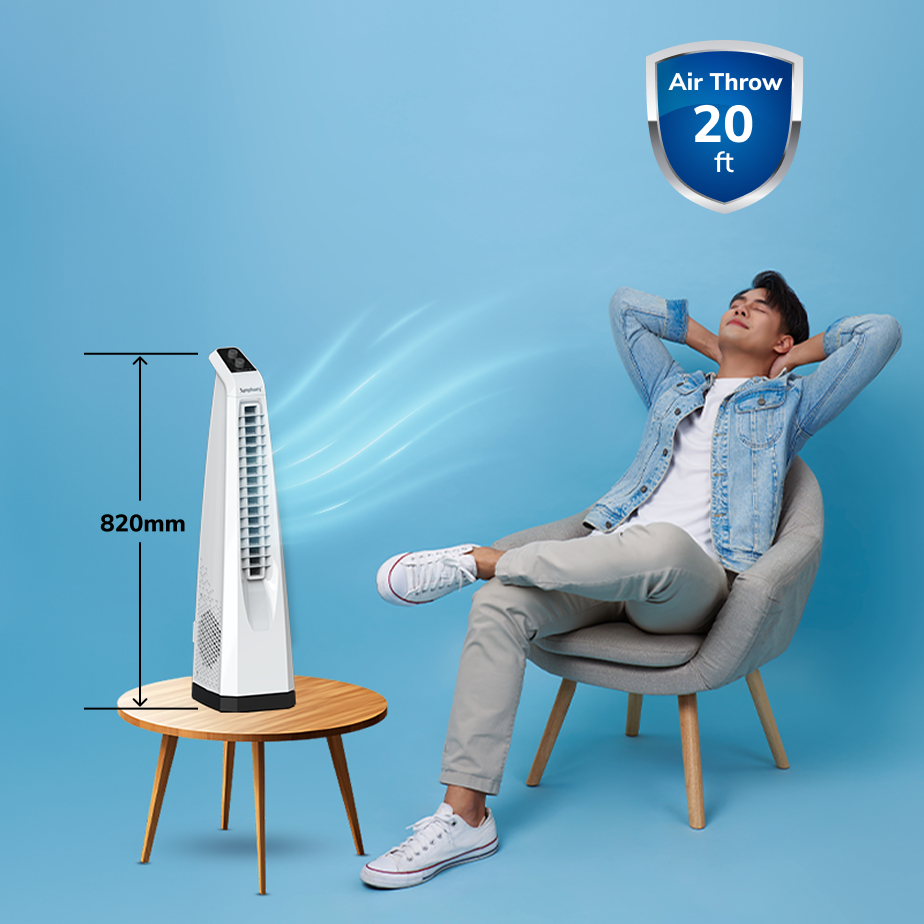 Surround Jr. Bladeless Tower Fan with Knob Control