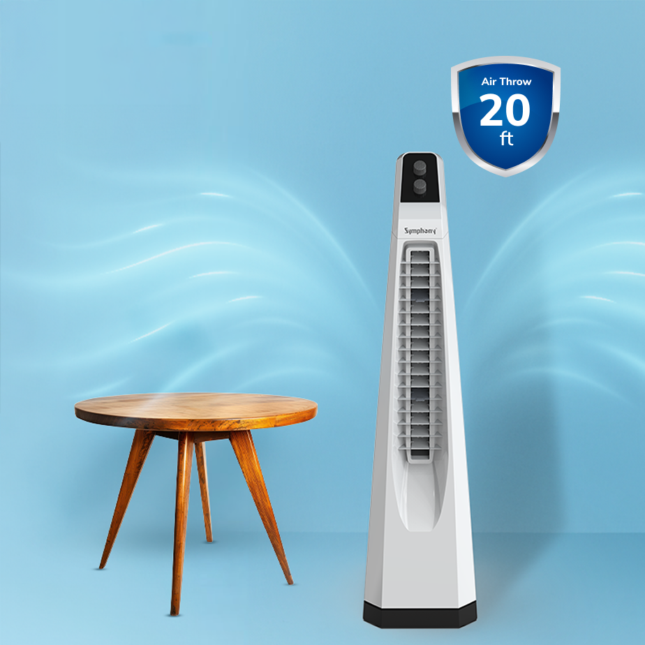 Surround Jr. Bladeless Tower Fan with Knob Control