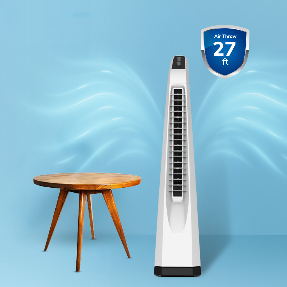 Surround Sr. Bladeless Tower Fan with Knob Control